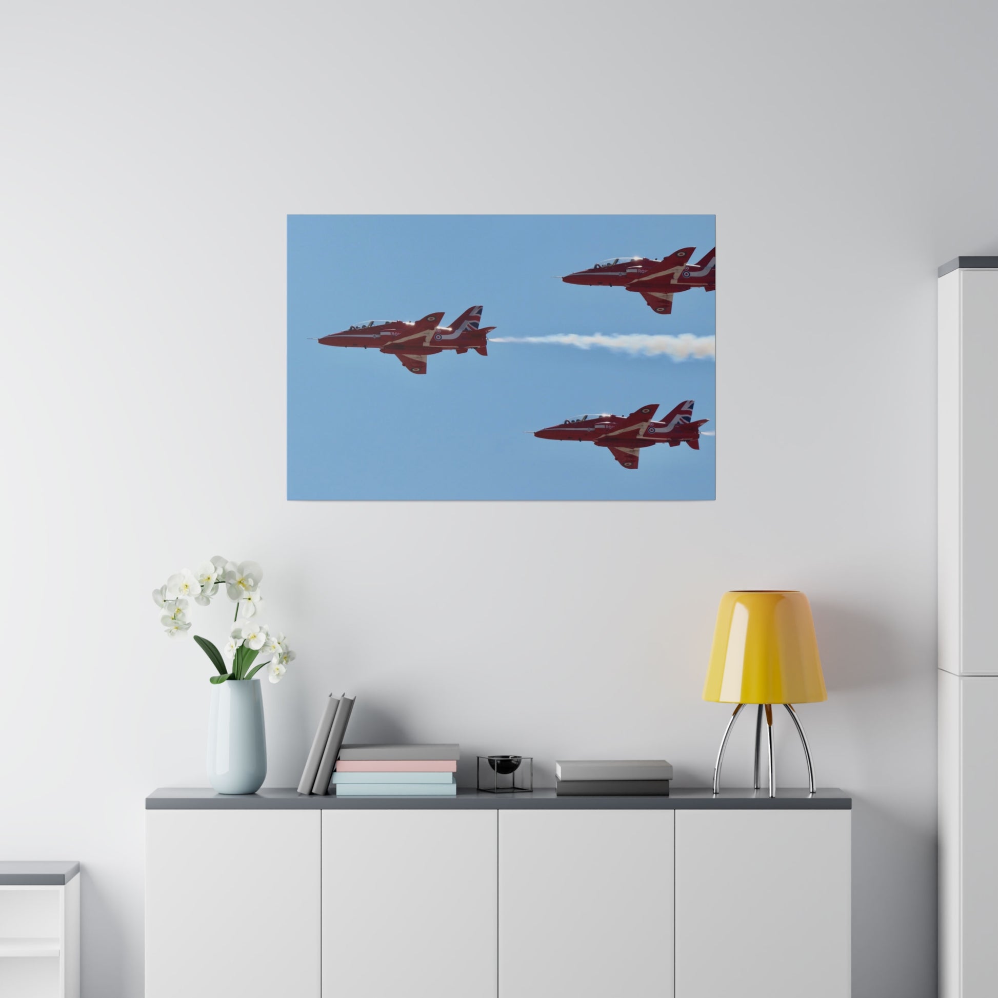 Red Arrows, Silverstone, Canvas Print - Matthew Webb Photography