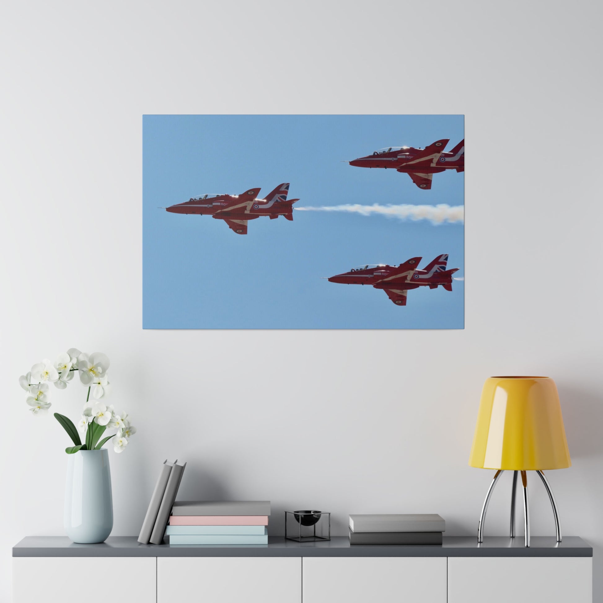 Red Arrows, Silverstone, Canvas Print - Matthew Webb Photography