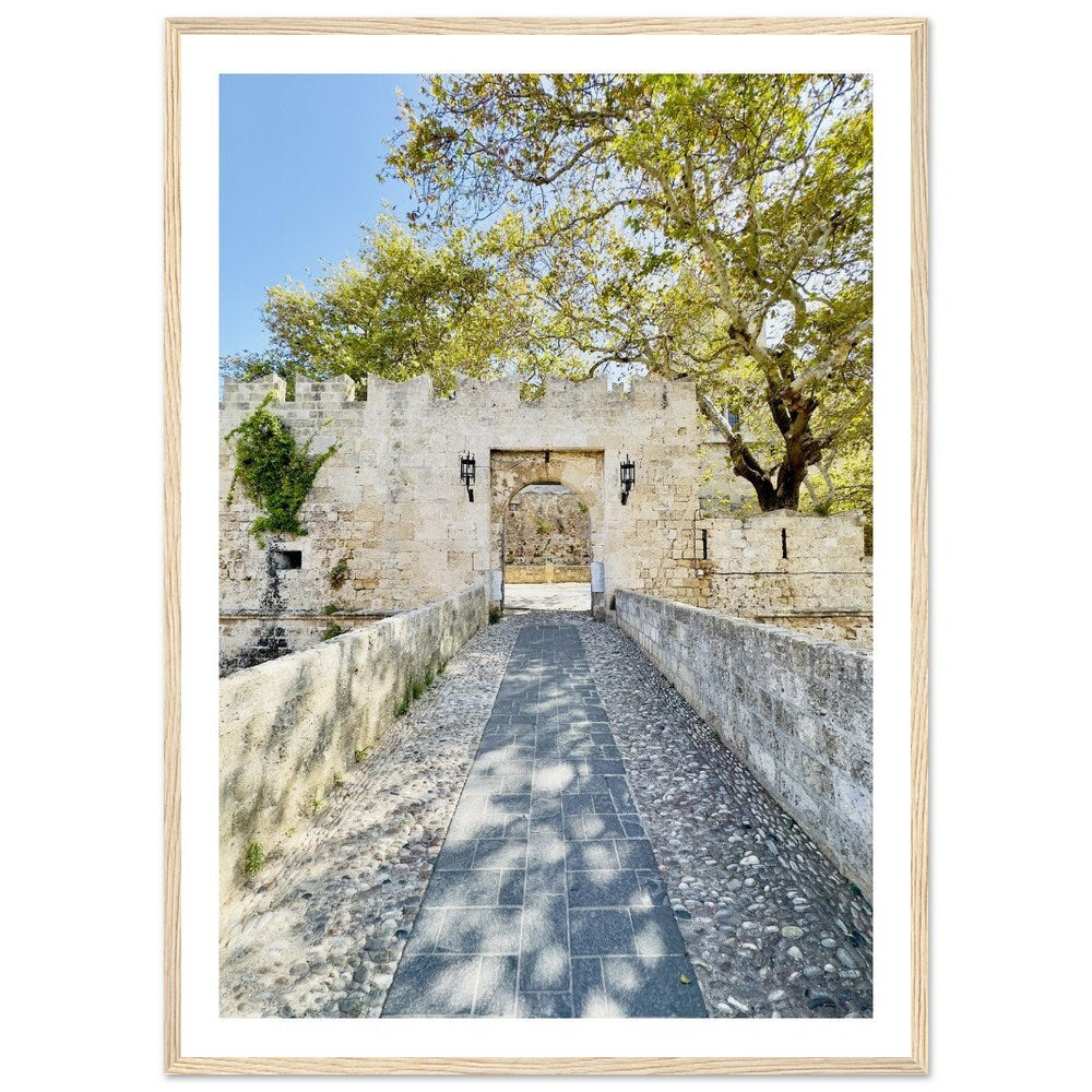 Rhodes Old Town Print - Greece Travel Photography, Framed Wall Art