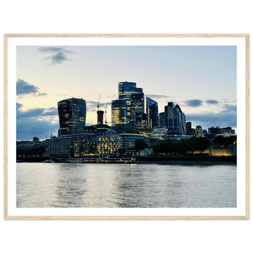 London Skyline Photography Print | Thames River Sunset - Matthew Webb Photography
