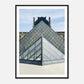 Louvre Museum Paris  Print: Modern Travel Wall Art, Minimalist Architecture Photography, France Gift