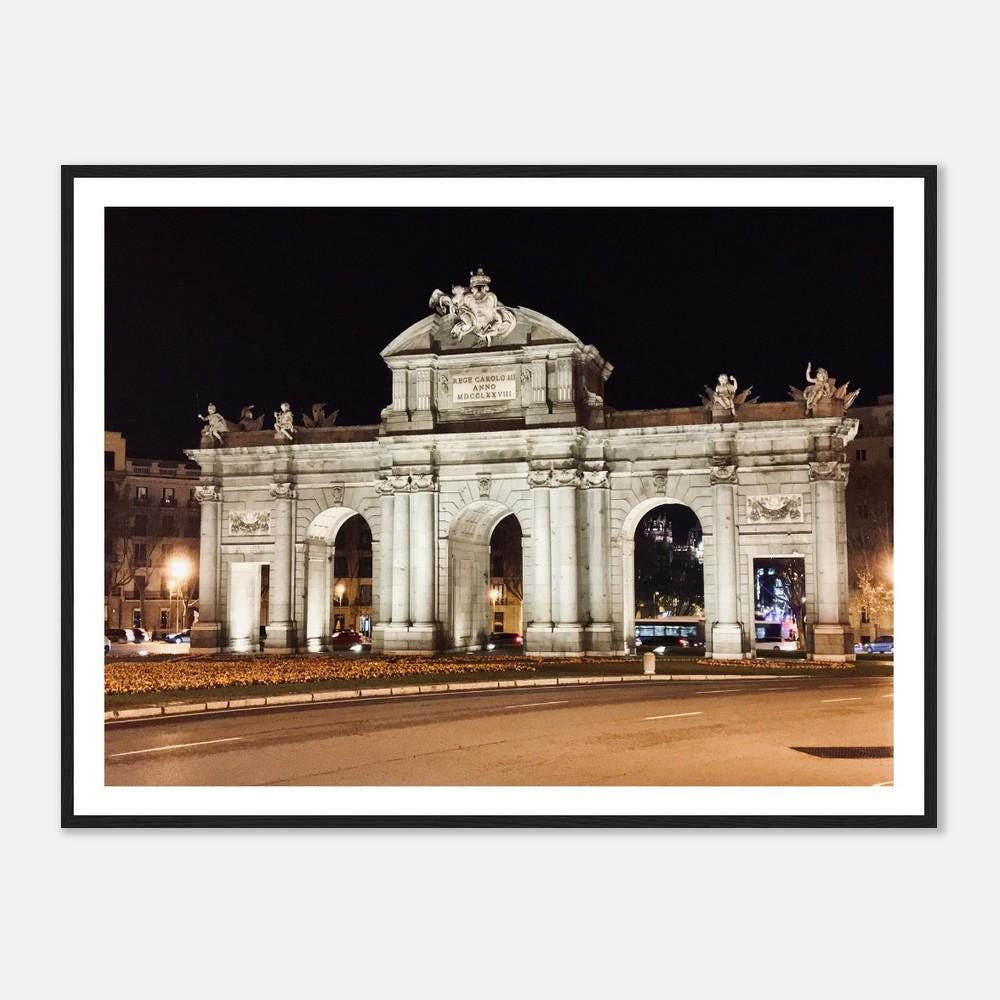 Madrid Puerta de Alcala Print: Spain Travel Photography, Unique Wall Art, Spanish Gift