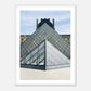 Louvre Museum Paris  Print: Modern Travel Wall Art, Minimalist Architecture Photography, France Gift