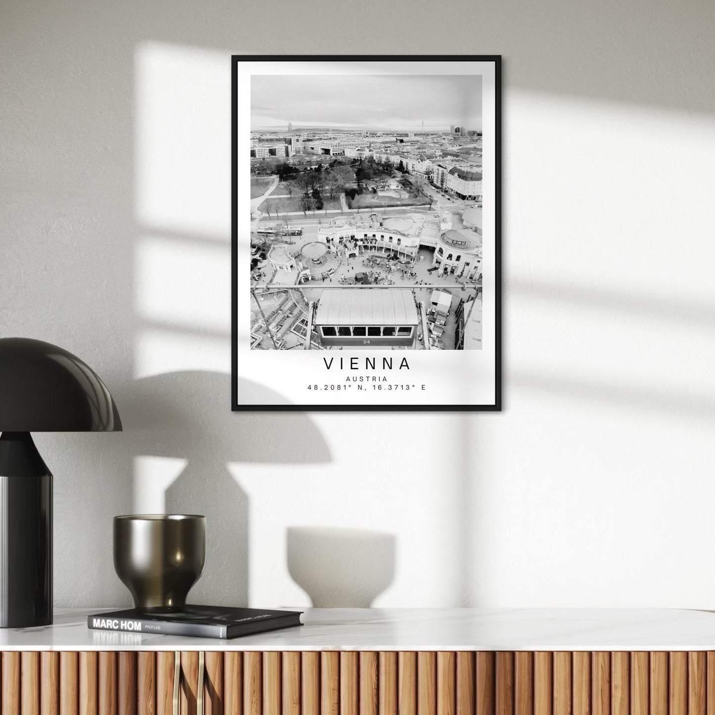 Vienna Prater Ferris Wheel Print: Austria Travel Wall Art, Scenic Landmark Photography, European Gift