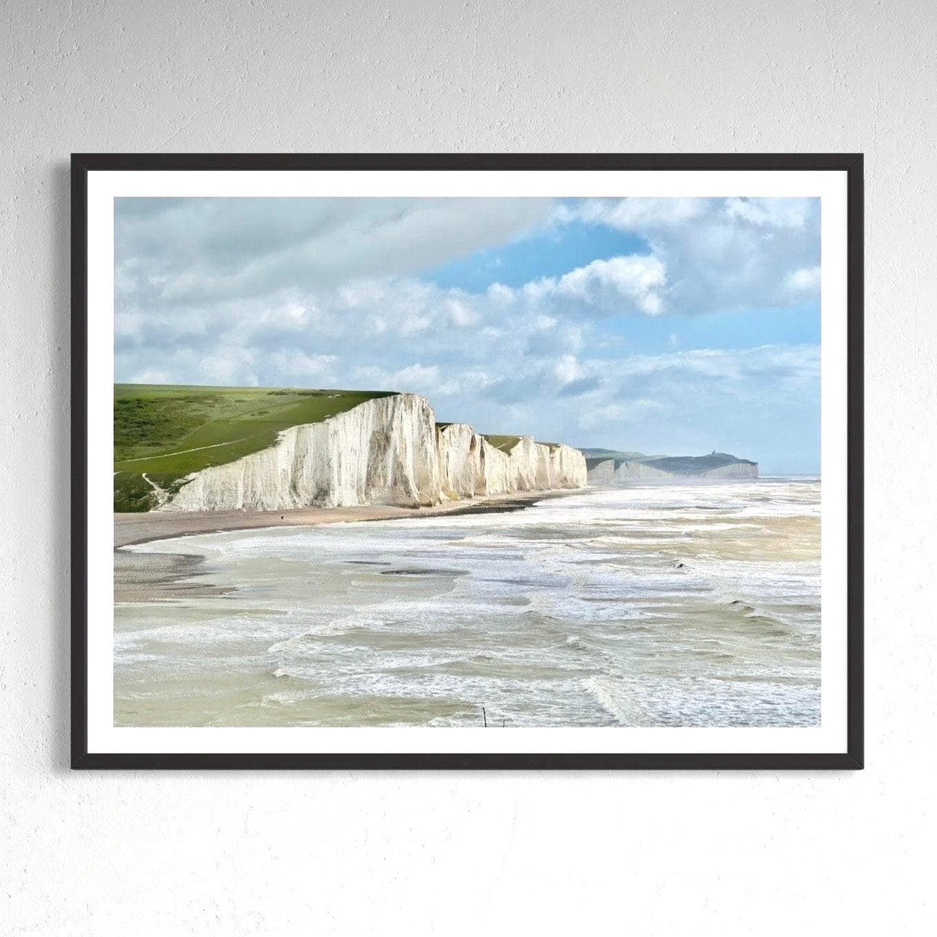 Seven Sisters Chalk Cliffs Print - Coastal Wall Art, Beach Landscape Photography, Digital / Print / Framed - Matthew Webb Photography