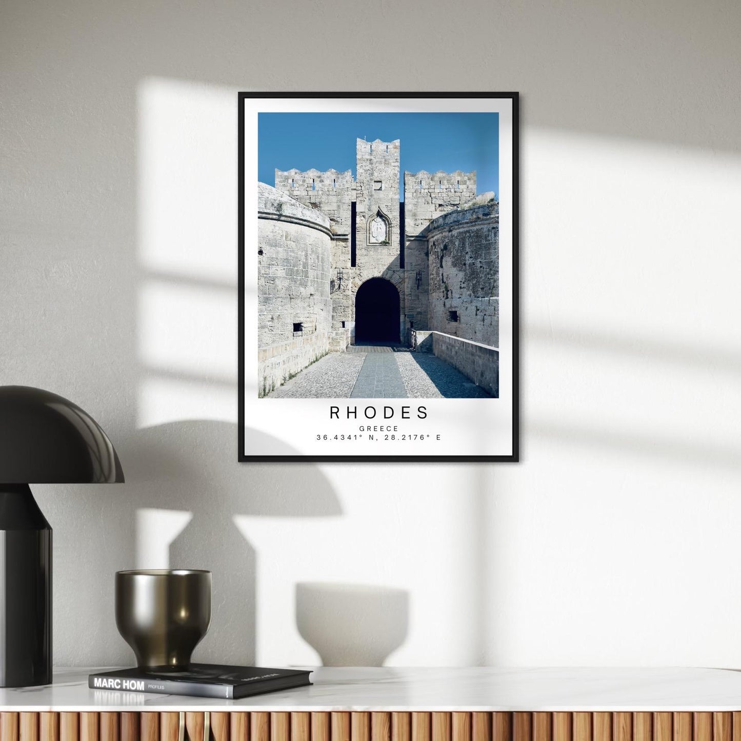 Rhodes Old Town Greece Print: Travel Photography Wall Art, Greek Island Poster Gift