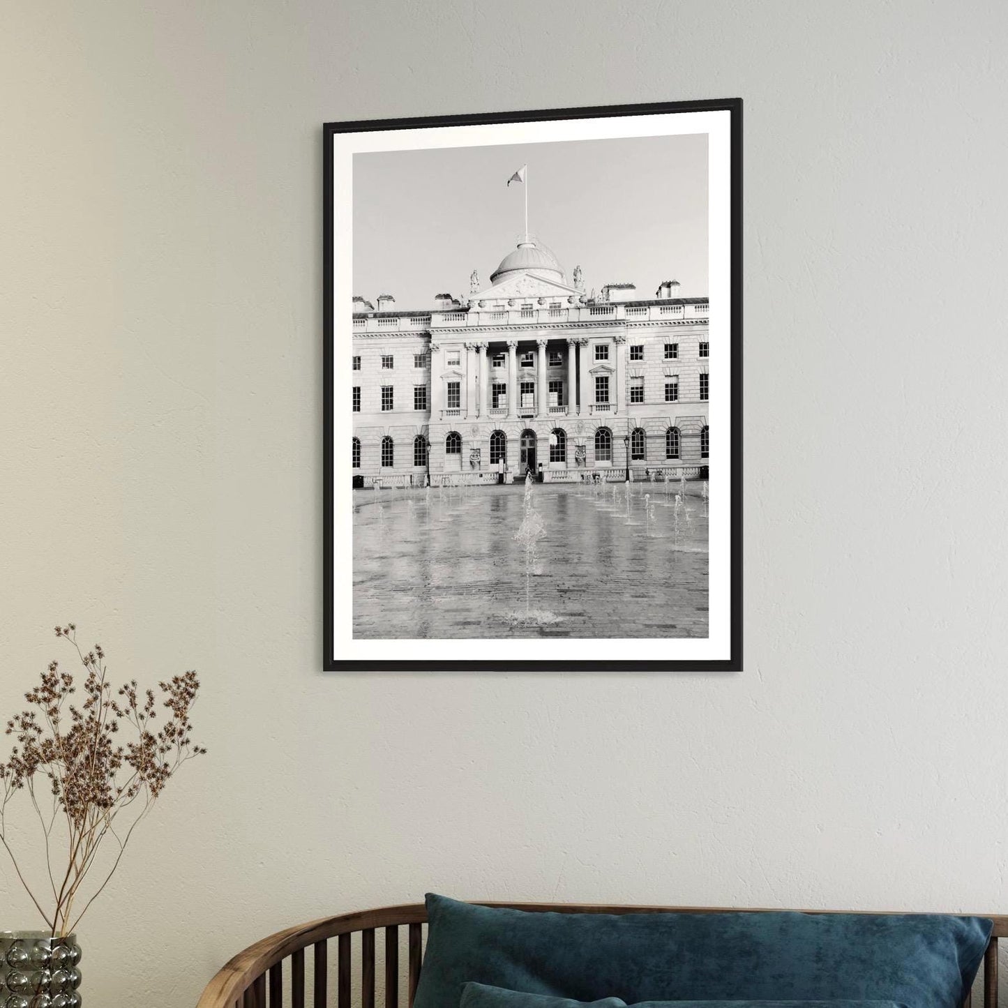 Somerset House London Print: Black and White Architecture Wall Art, Historic UK Photography - Matthew Webb Photography