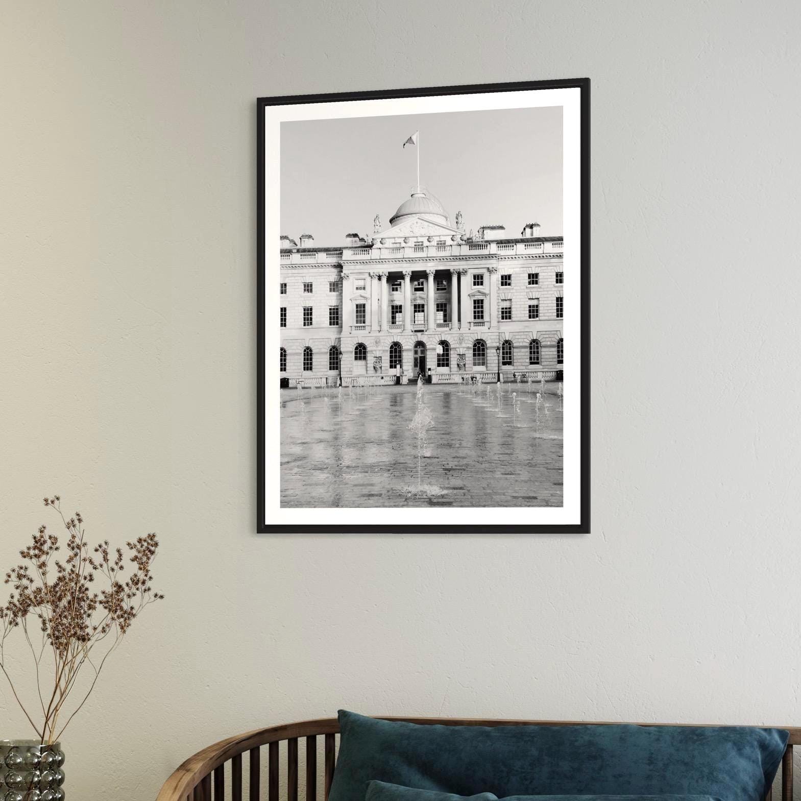 Somerset House London Print: Black and White Architecture Wall Art, Historic UK Photography - Matthew Webb Photography