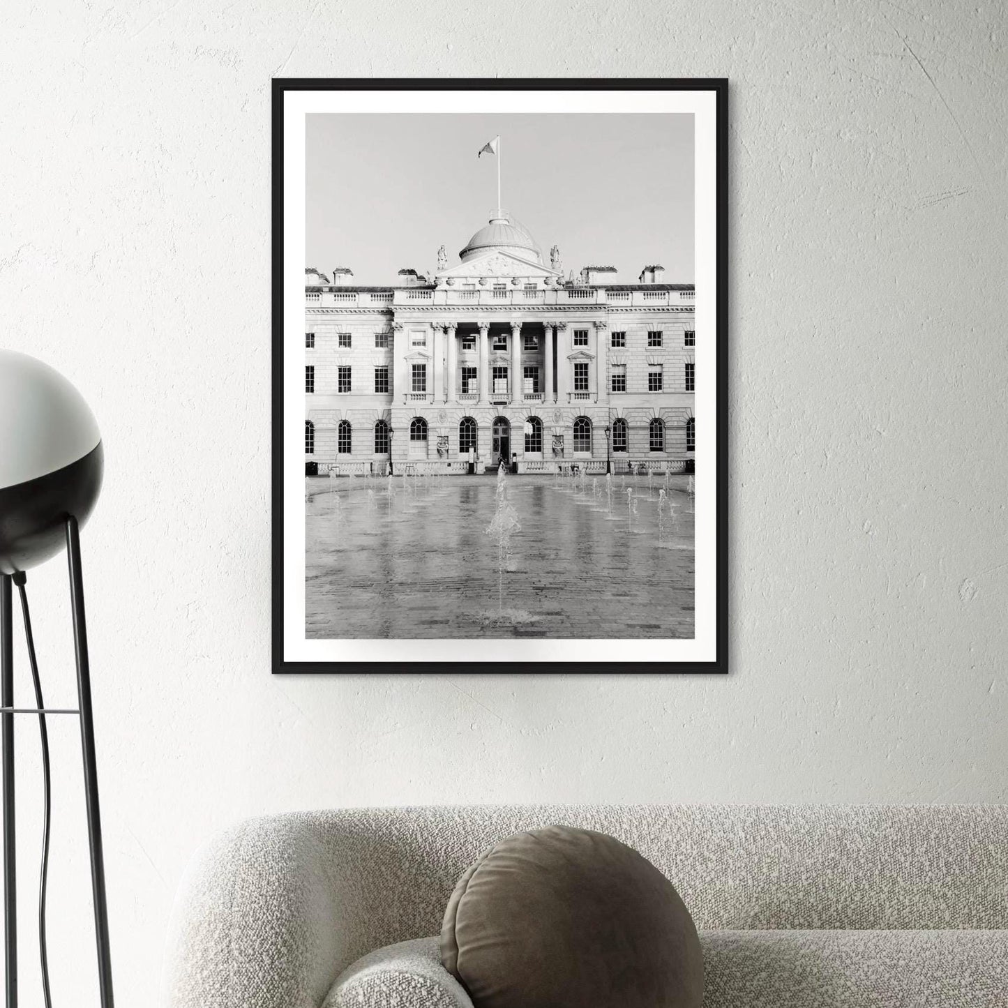Somerset House London Print: Black and White Architecture Wall Art, Historic UK Photography - Matthew Webb Photography