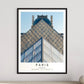 Louvre Pyramid Print - Paris Wall Art, French Architecture Travel Poster, Modern Photography - Matthew Webb Photography