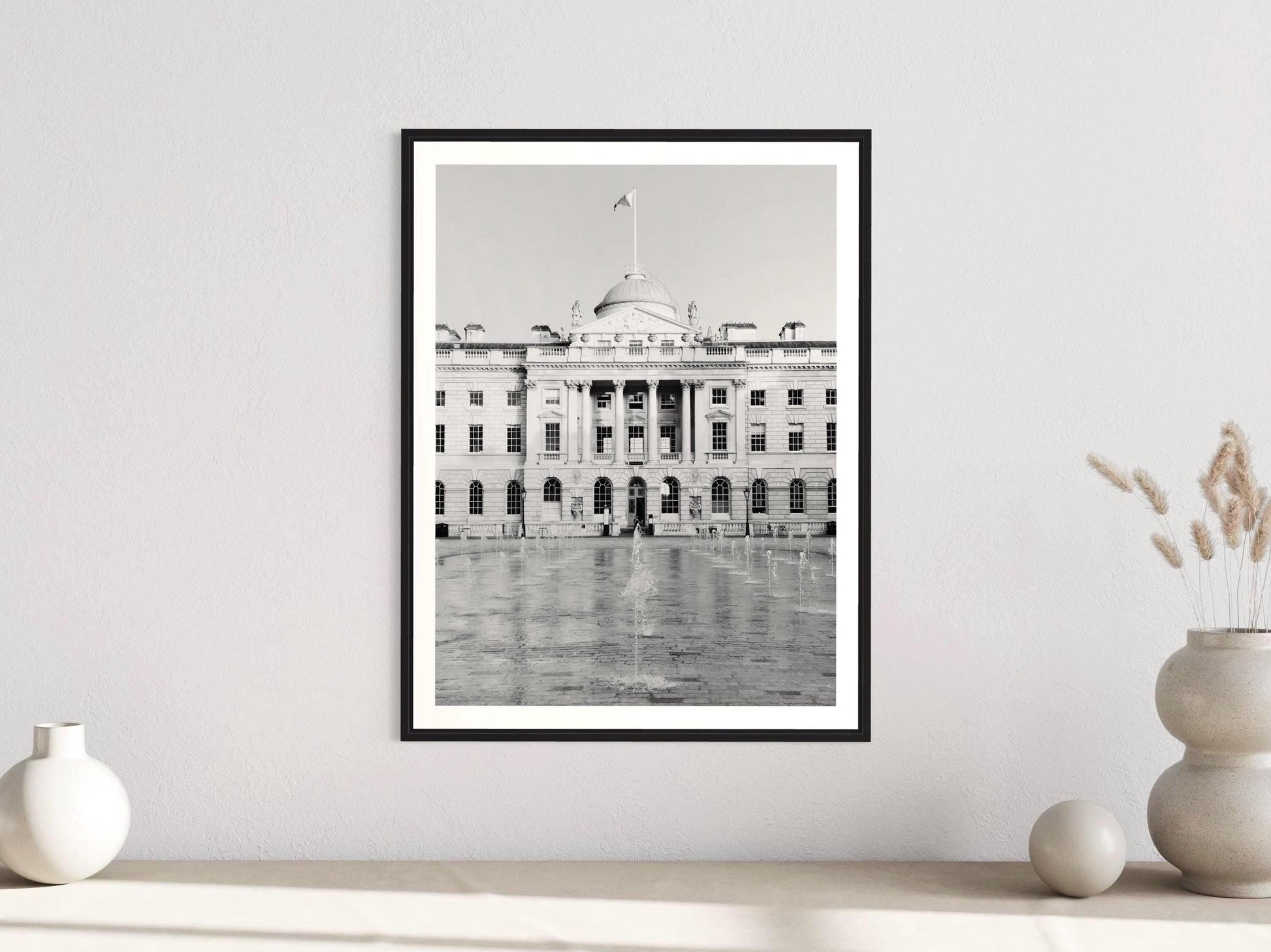 Somerset House London Print: Black and White Architecture Wall Art, Historic UK Photography - Matthew Webb Photography