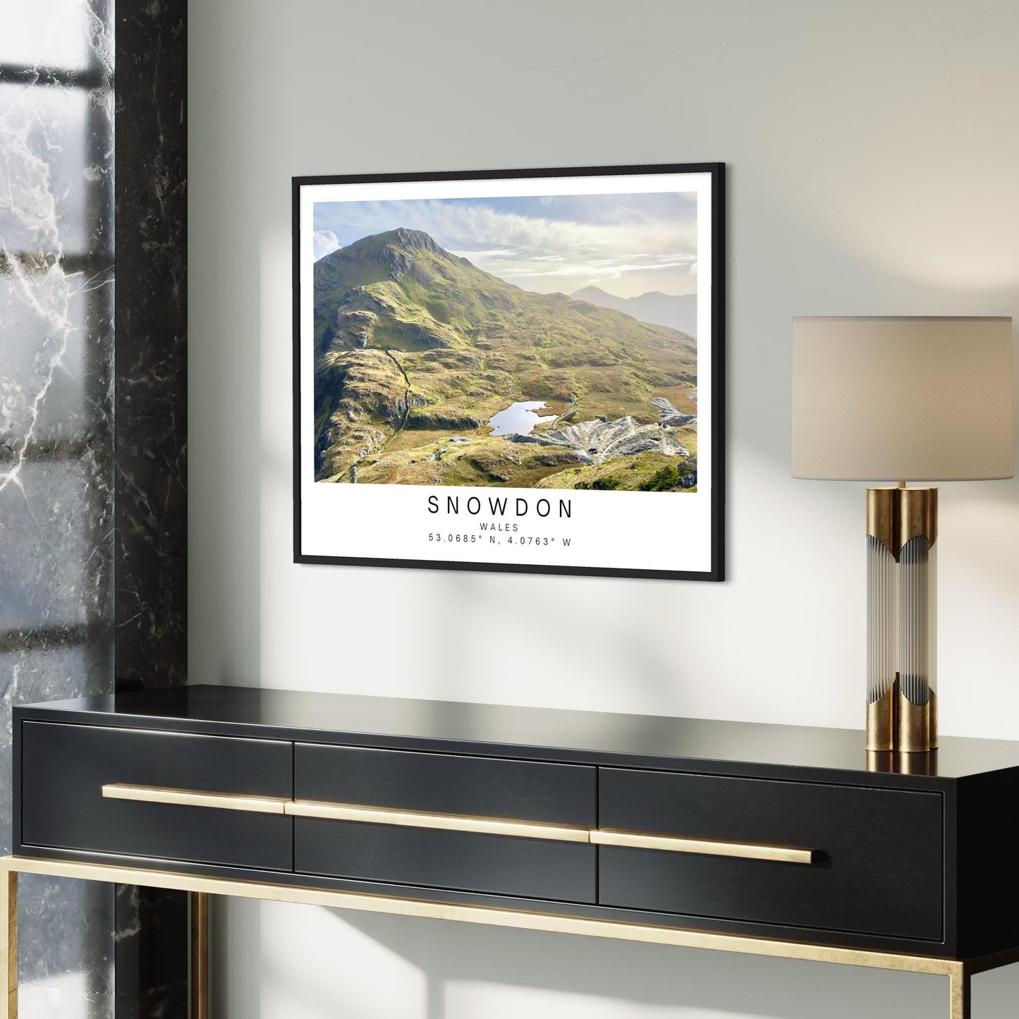 Snowdon Wales Print, Mountain Landscape Art, Minimalist Wall Decor - Matthew Webb Photography