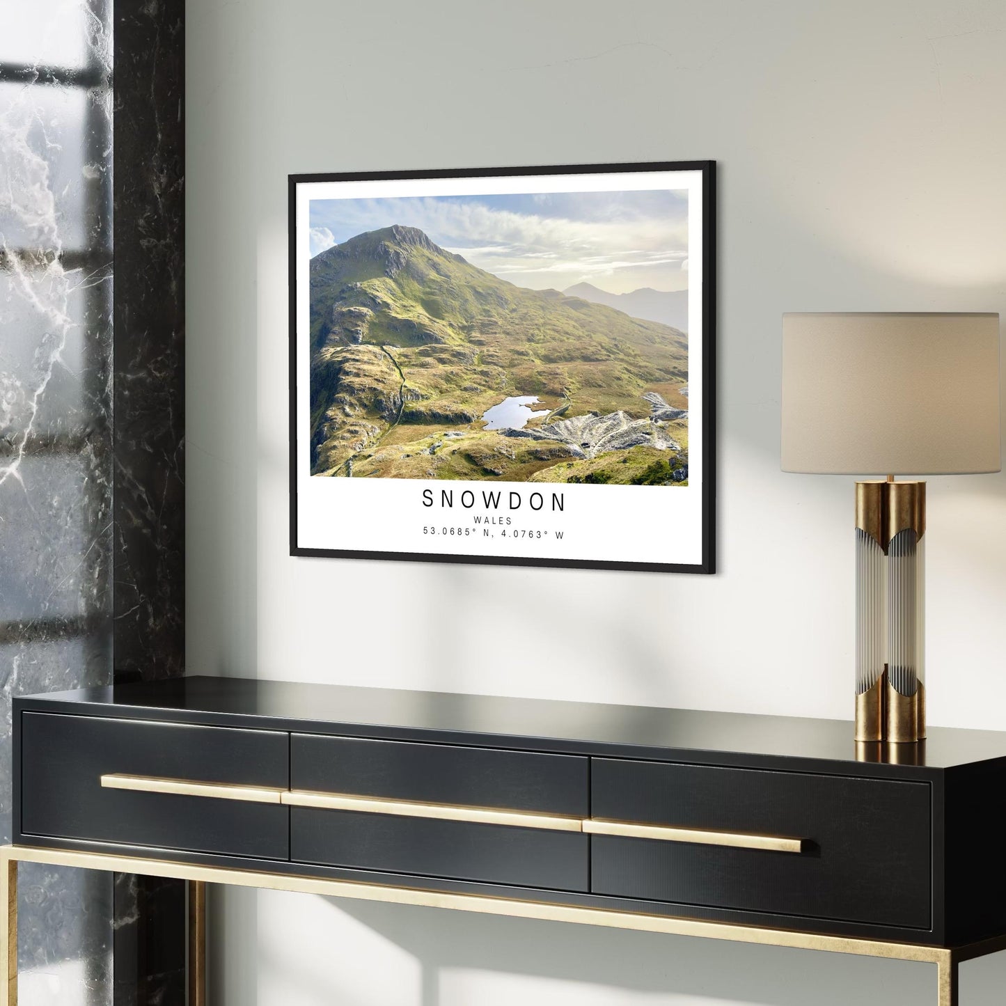 Yr Wyddfa Print, Cymru Mountain Wall Art, Minimalist Home Decor, Welsh Gift