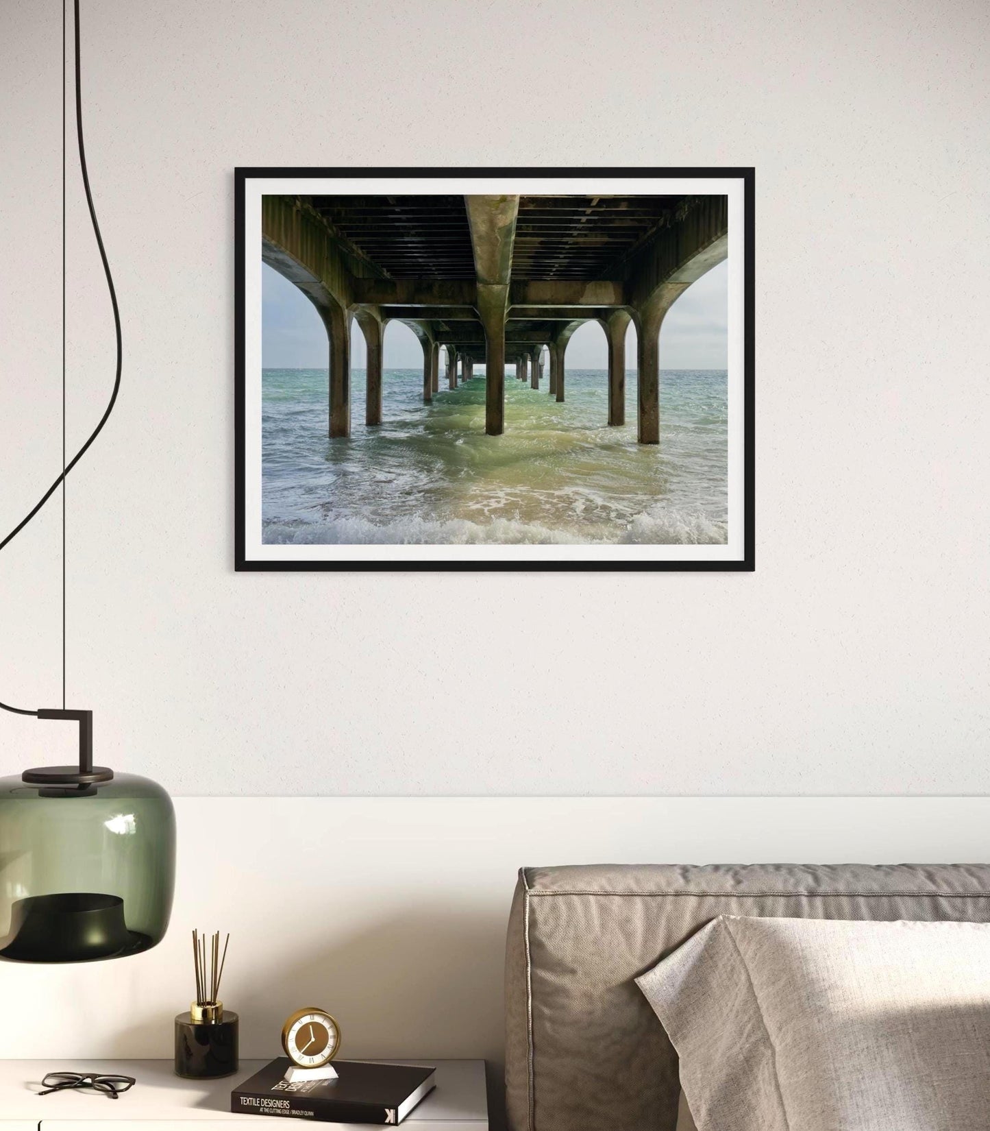 Bournemouth Beach Pier Print: Coastal Seascape Photography, UK Travel Decor - Matthew Webb Photography