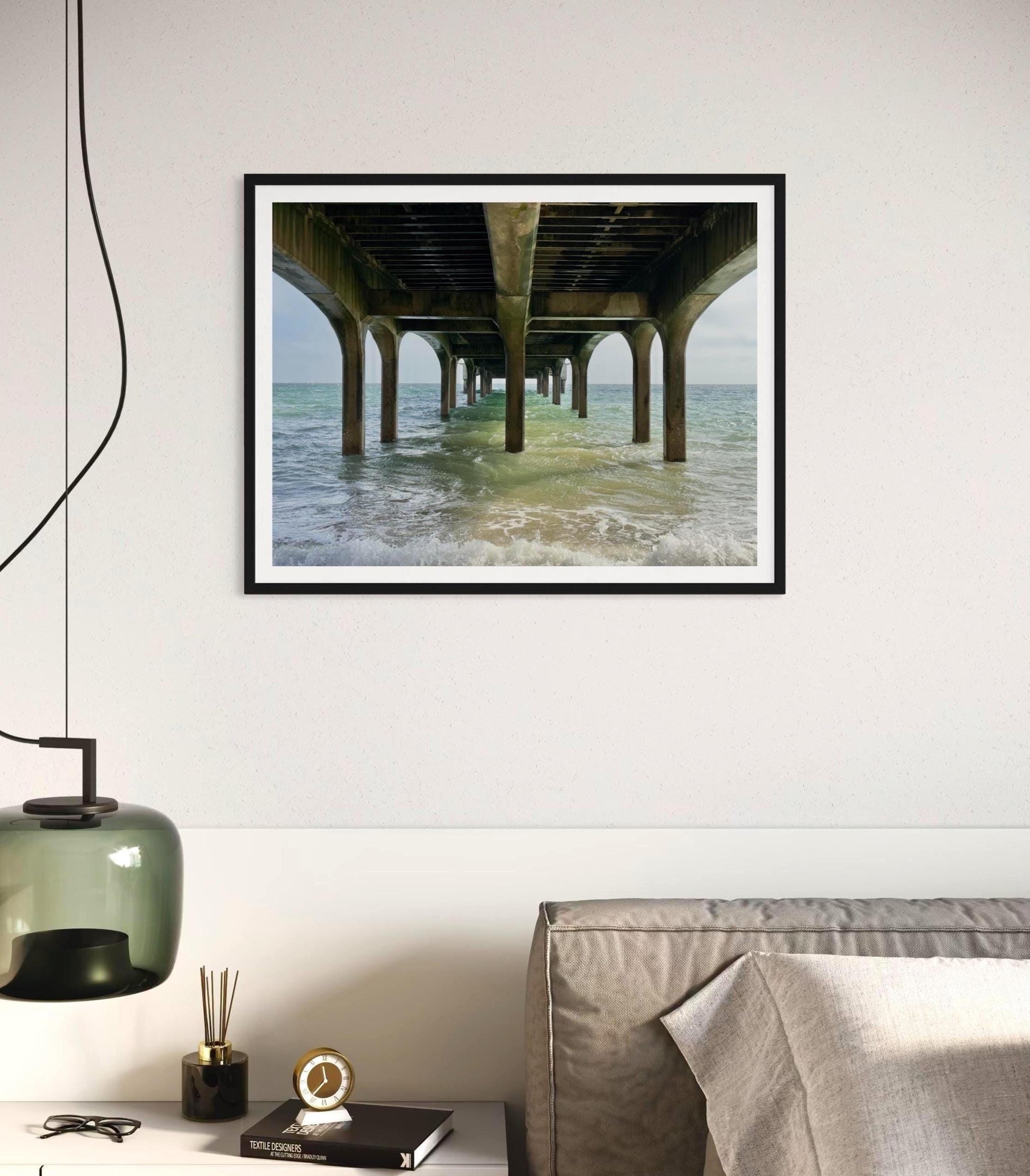Bournemouth Beach Pier Print: Coastal Seascape Photography, UK Travel Decor - Matthew Webb Photography