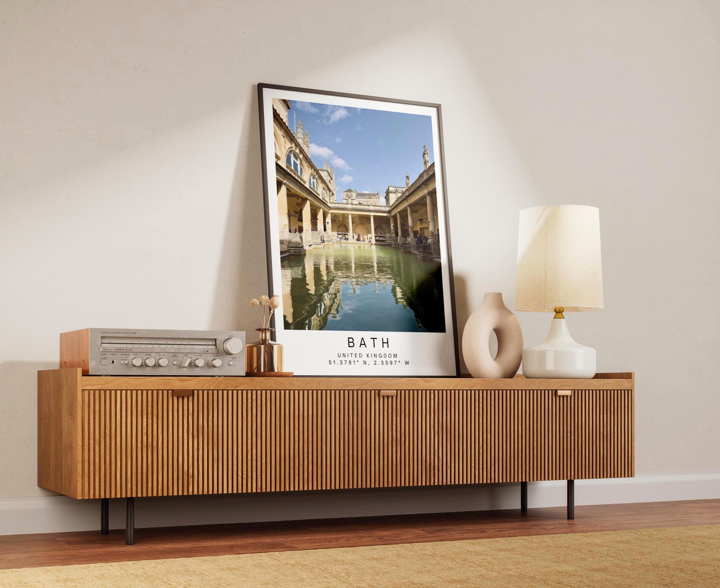 Bath Travel Print- Roman Baths, Architecture Photography Wall Art Poster, Personalized gift