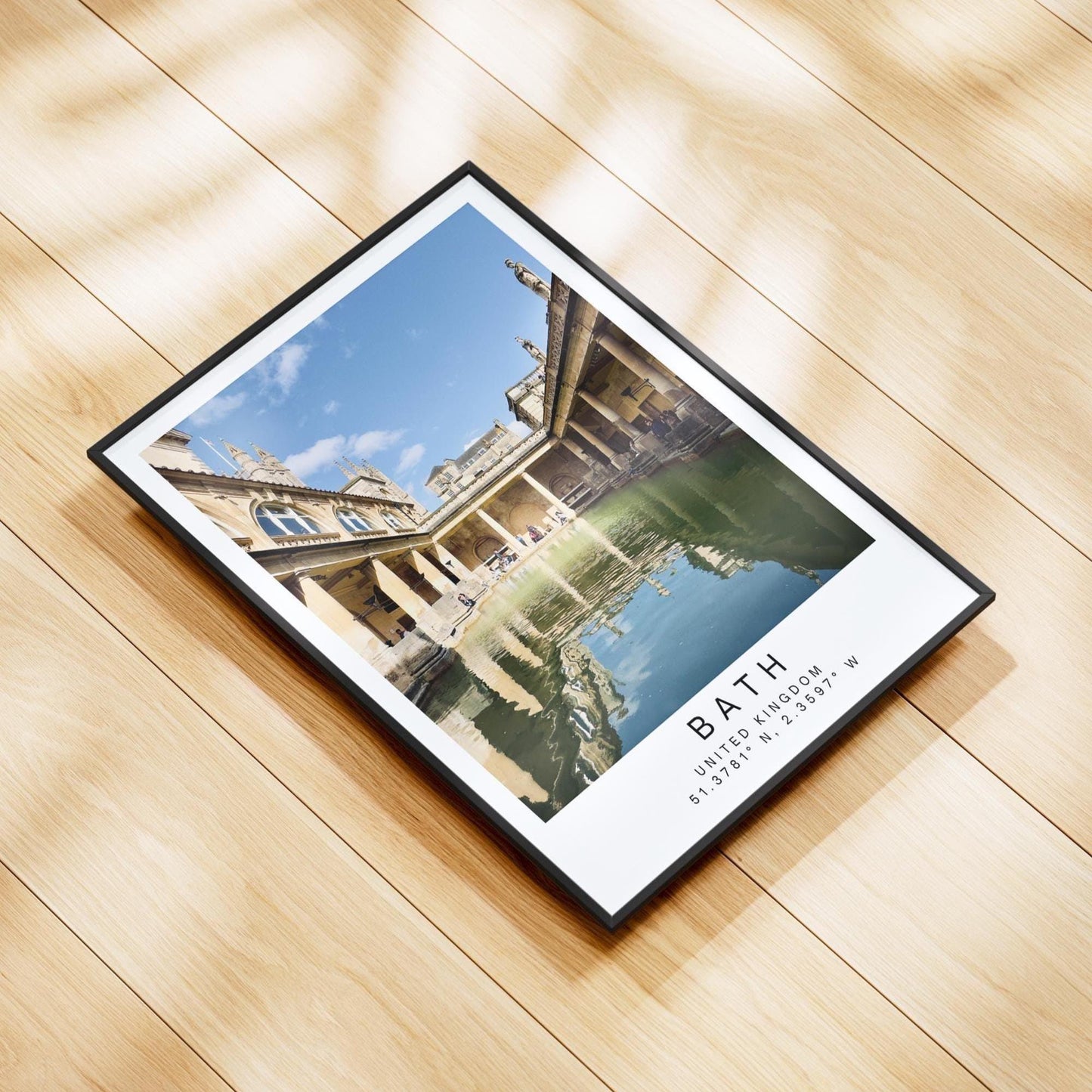 Bath Travel Print- Roman Baths, Architecture Photography Wall Art Poster, Personalized gift