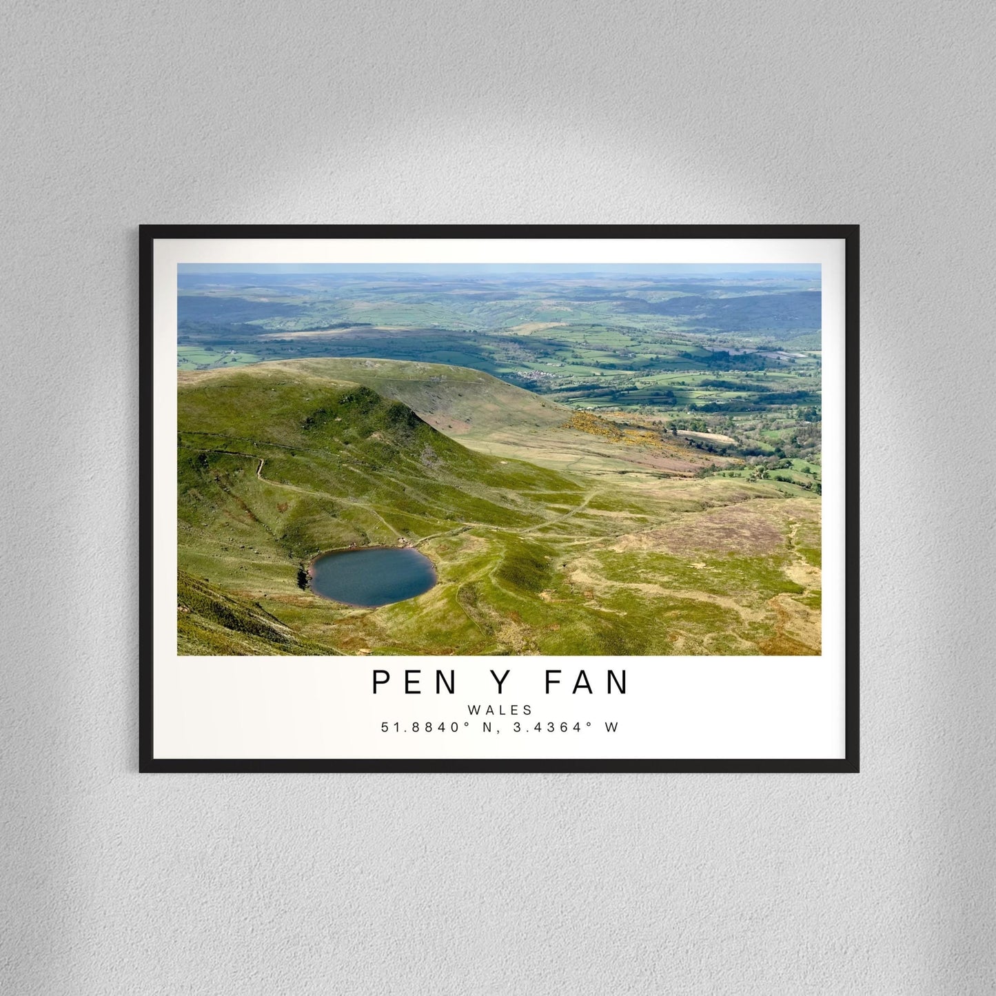 Pen Y Fan Mountain Print: Brecon Beacons Wall Art, Wales Travel Photography for Hikers