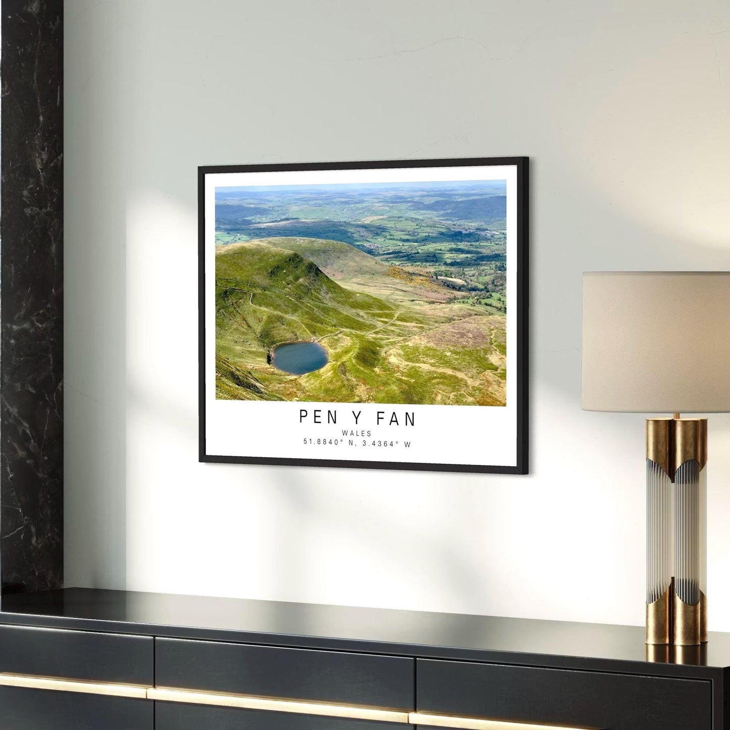 Pen Y Fan Mountain Print: Brecon Beacons Wall Art, Wales Travel Photography for Hikers