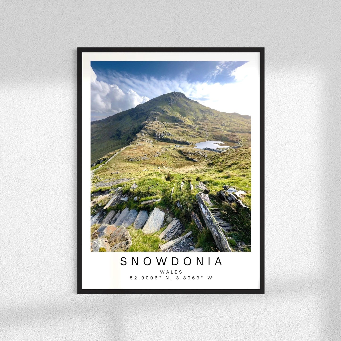 Snowdonia Mountain Print - Welsh Landscape Photography, Nature Decor Wall Art Poster