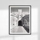 Rhodes Old Town Print: Black and White Ancient Greece Wall Art, Architecture Photography Gift