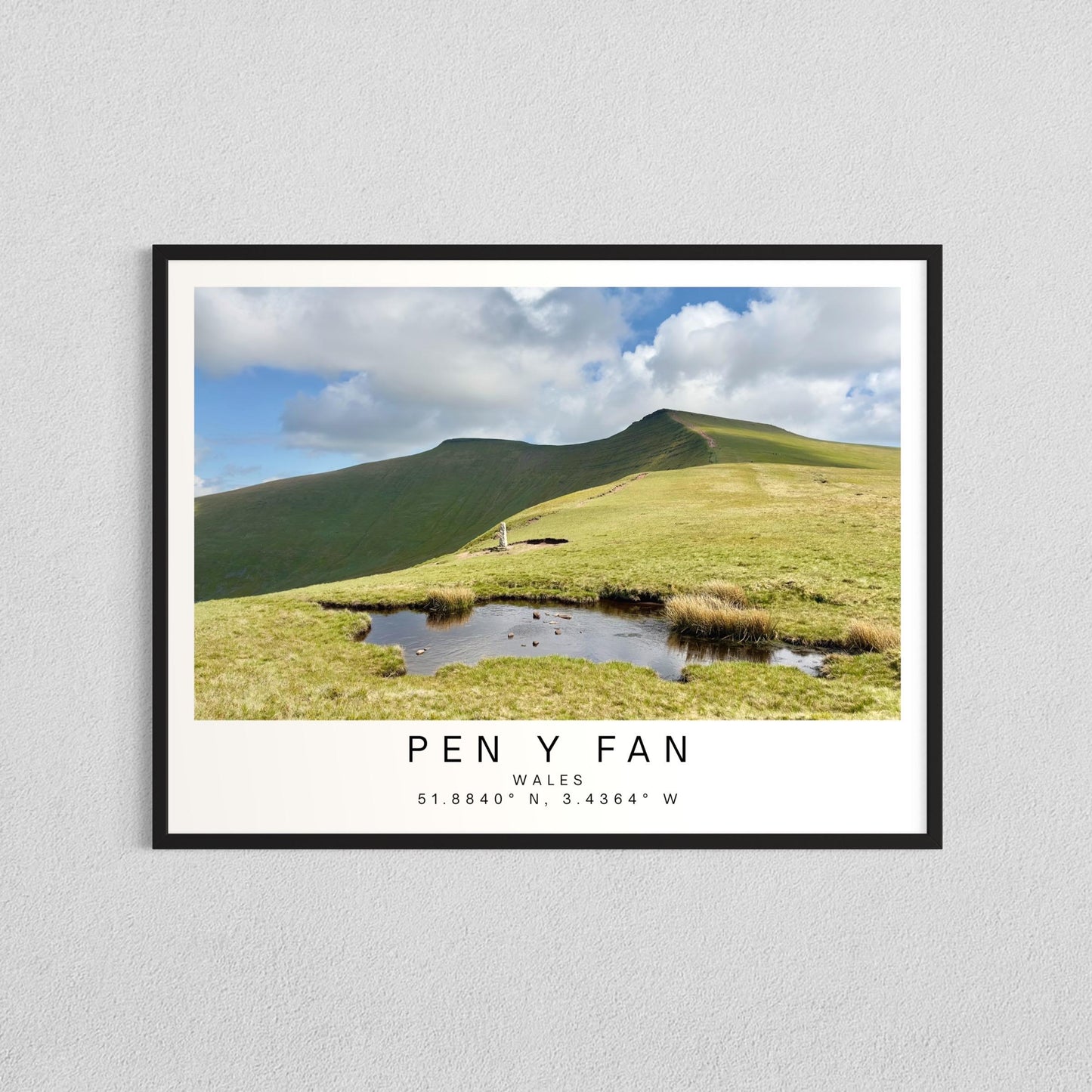 Brecon Beacons Print - National Park, Wales Mountain Wall Art, Travel Poster, Personalized Gift