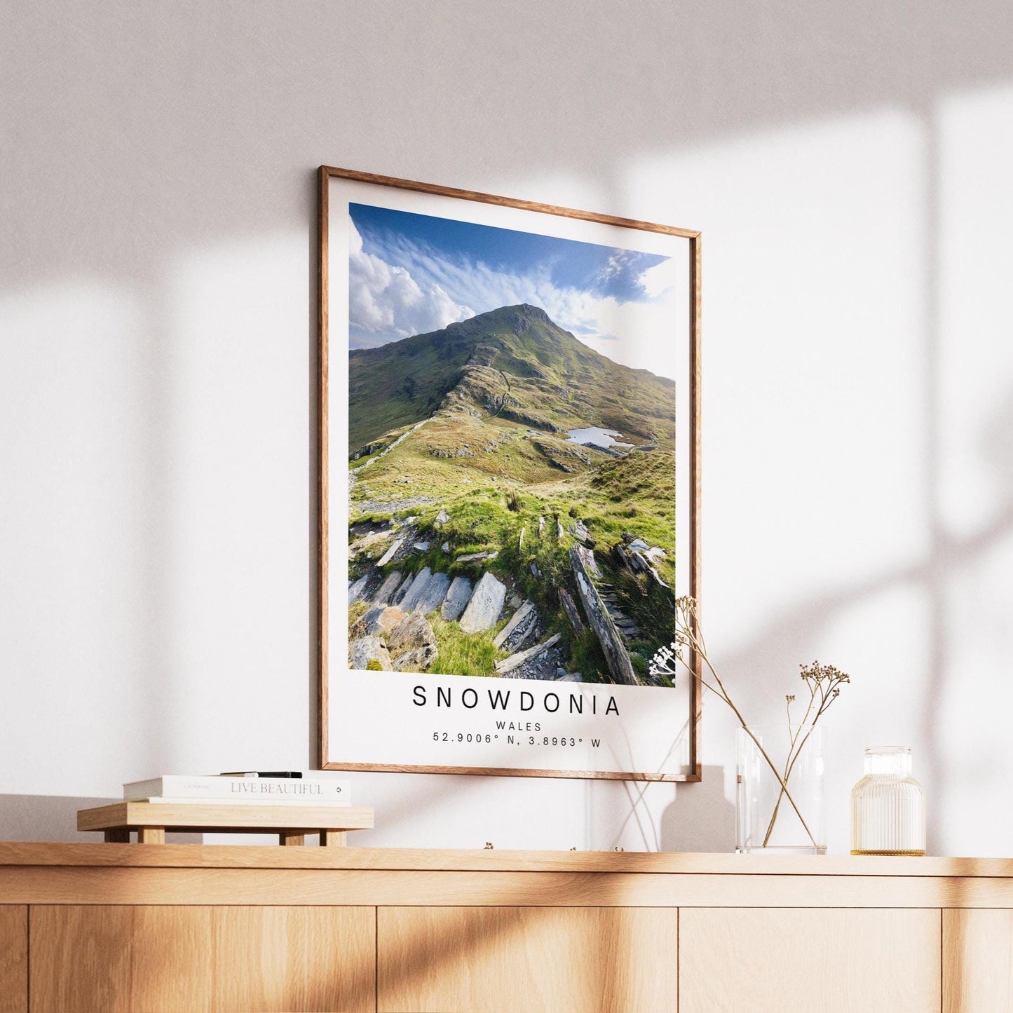 Snowdonia Mountain Print - Welsh Landscape Photography, Nature Decor Wall Art Poster