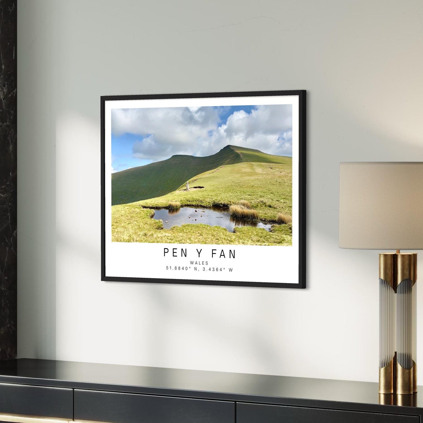 Brecon Beacons Print - National Park, Wales Mountain Wall Art, Travel Poster, Personalized Gift