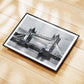 Black and White Tower Bridge Print - London Wall Art, Architecture, Photography, UK
