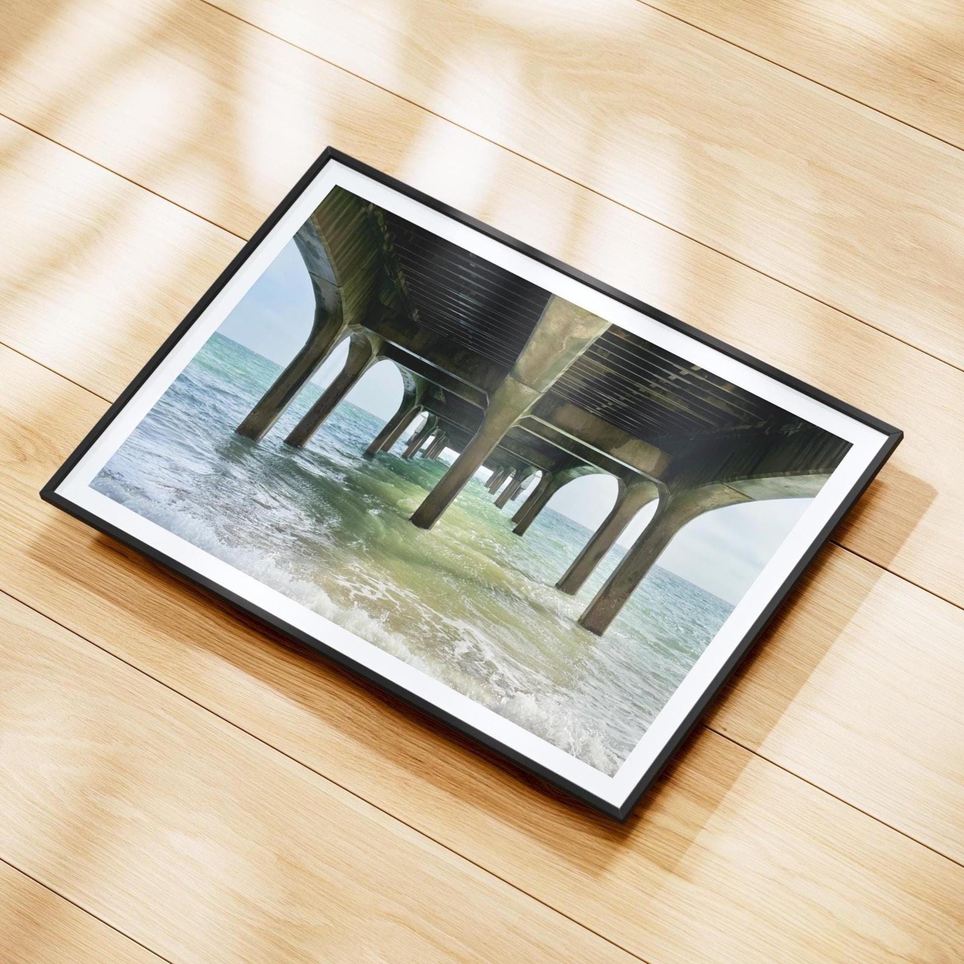 Bournemouth Beach Pier Print: Coastal Seascape Photography, UK Travel Decor - Matthew Webb Photography
