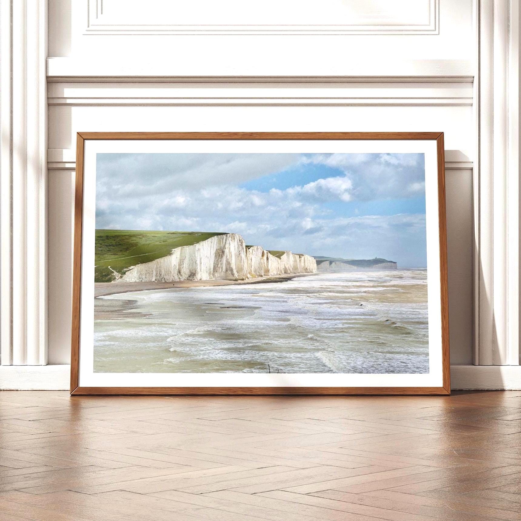 Seven Sisters Chalk Cliffs Print - Coastal Wall Art, Beach Landscape Photography, Digital / Print / Framed - Matthew Webb Photography