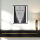 Black and White Geometric Architecture Print - Skylight - Vienna Central Station, Wall Art Gift - Matthew Webb Photography