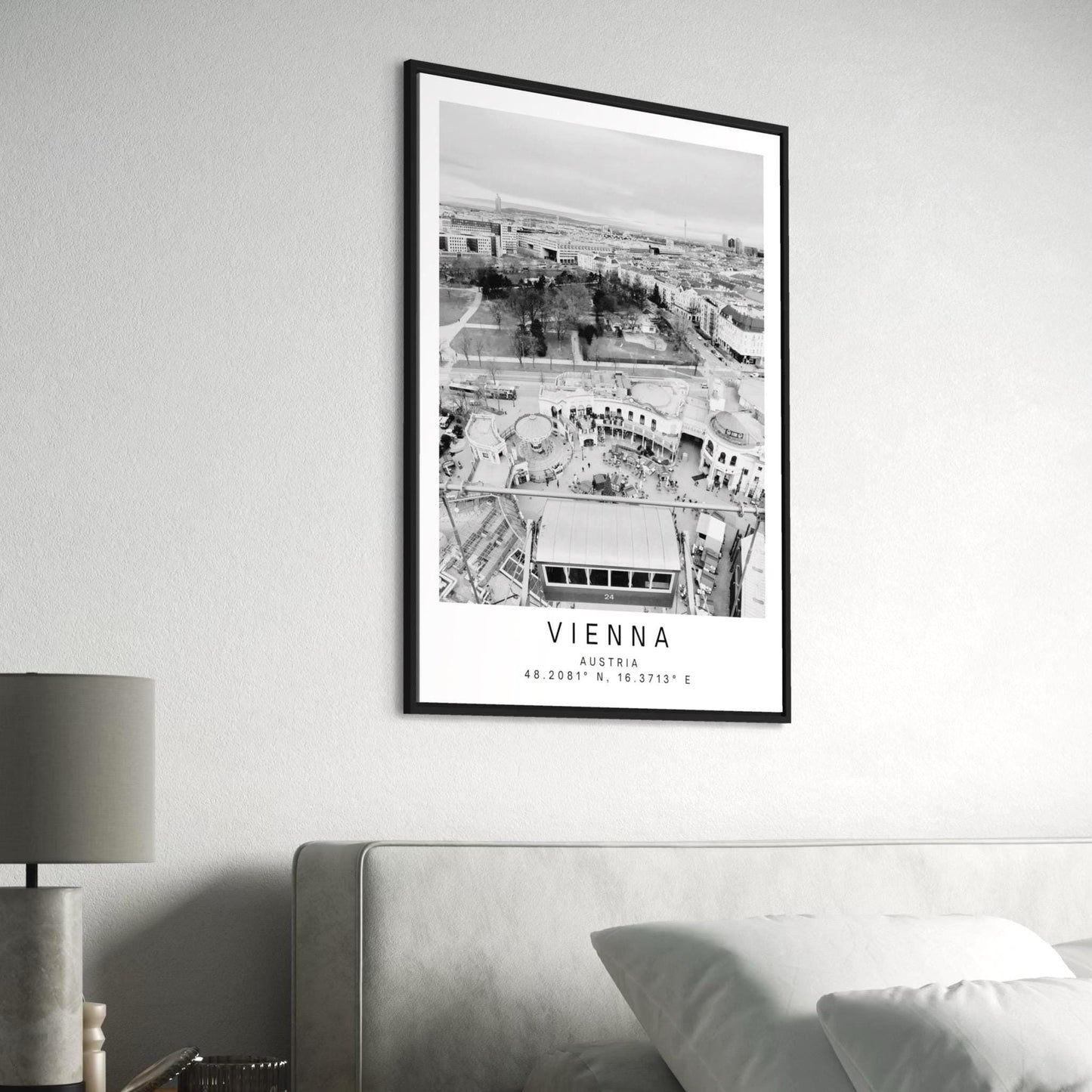 Vienna Prater Ferris Wheel Print: Austria Travel Wall Art, Scenic Landmark Photography, European Gift