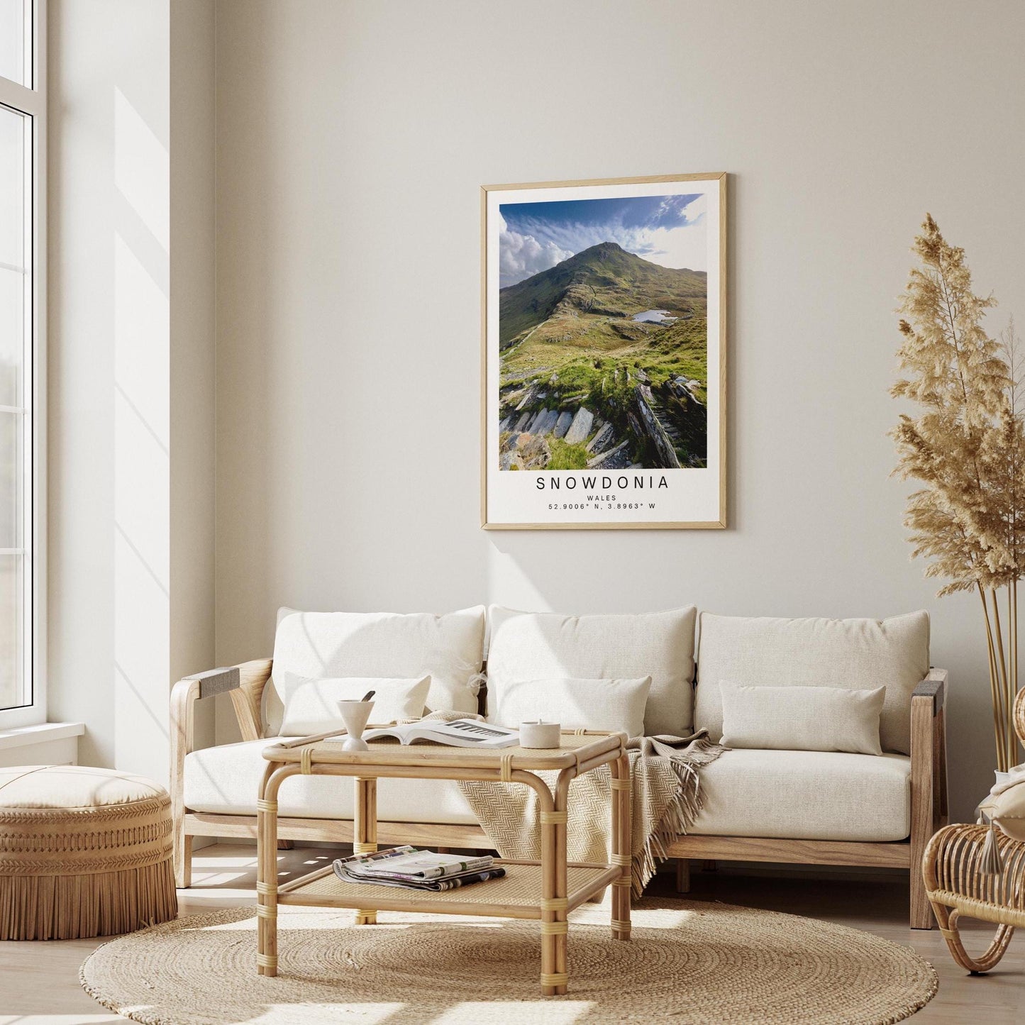 Snowdonia Mountain Print - Welsh Landscape Photography, Nature Decor Wall Art Poster