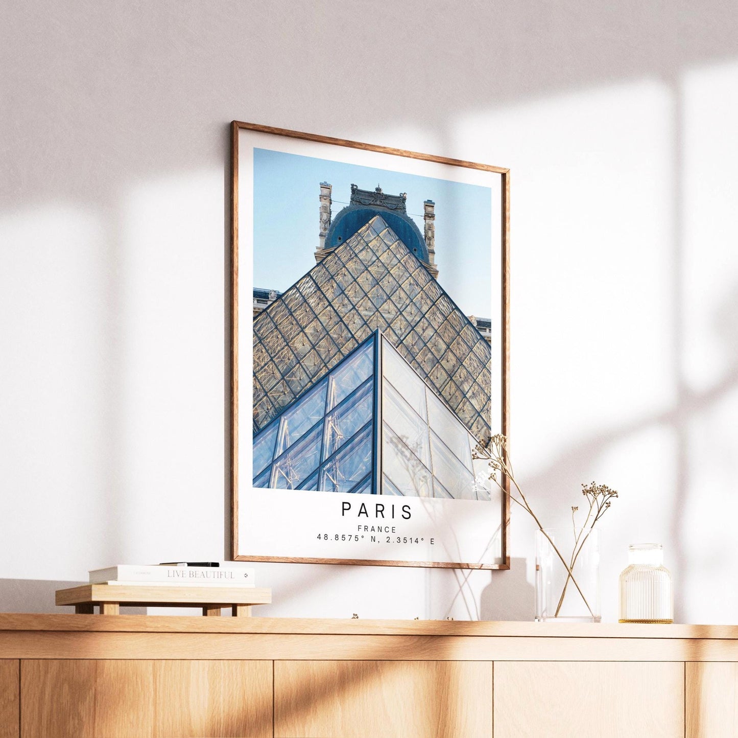 Louvre Pyramid Print - Paris Wall Art, French Architecture Travel Poster, Modern Photography - Matthew Webb Photography