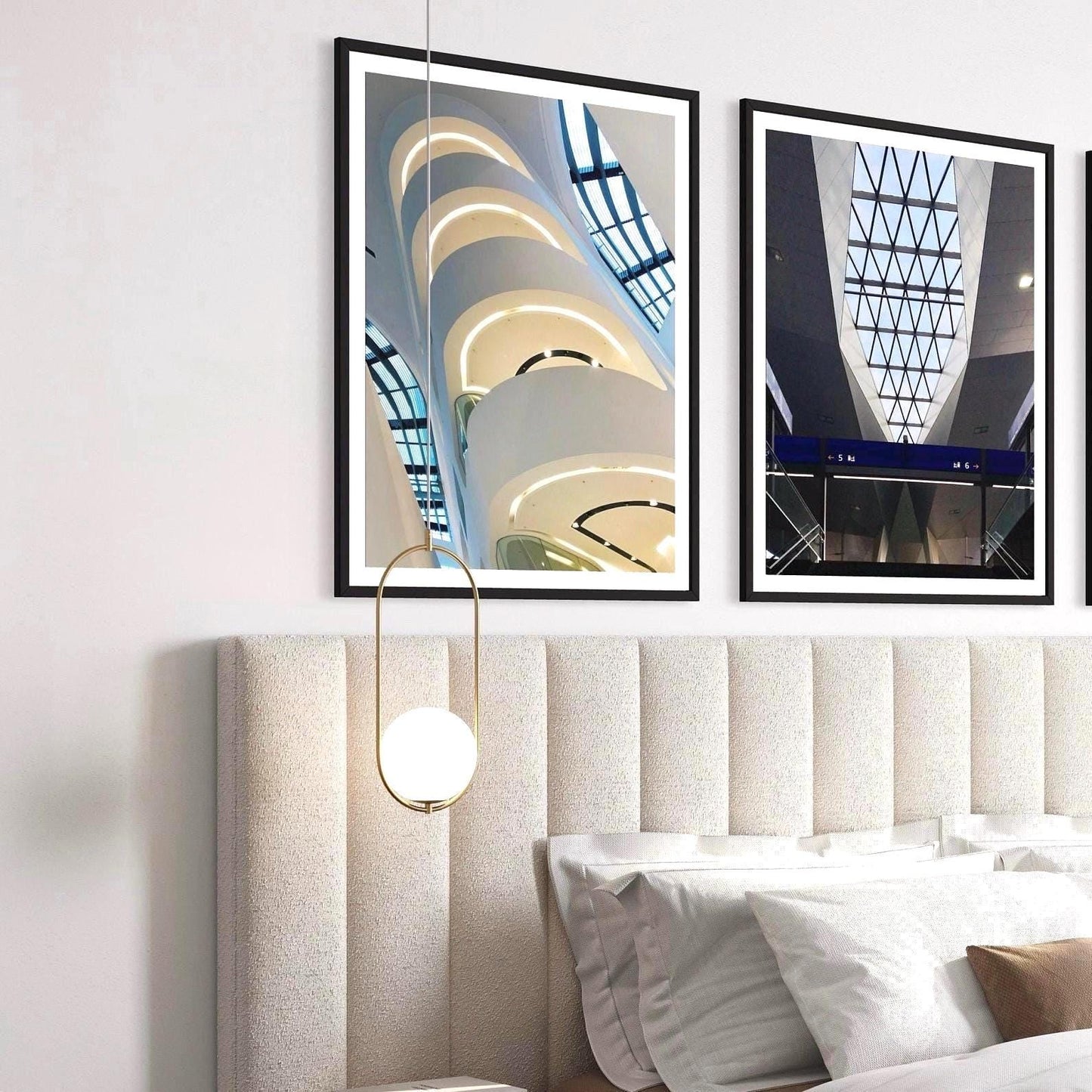 Zaha Hadid Poster - Vienna Architecture, Framed Modern Wall Art, Geometric Art Photography, Architect gift