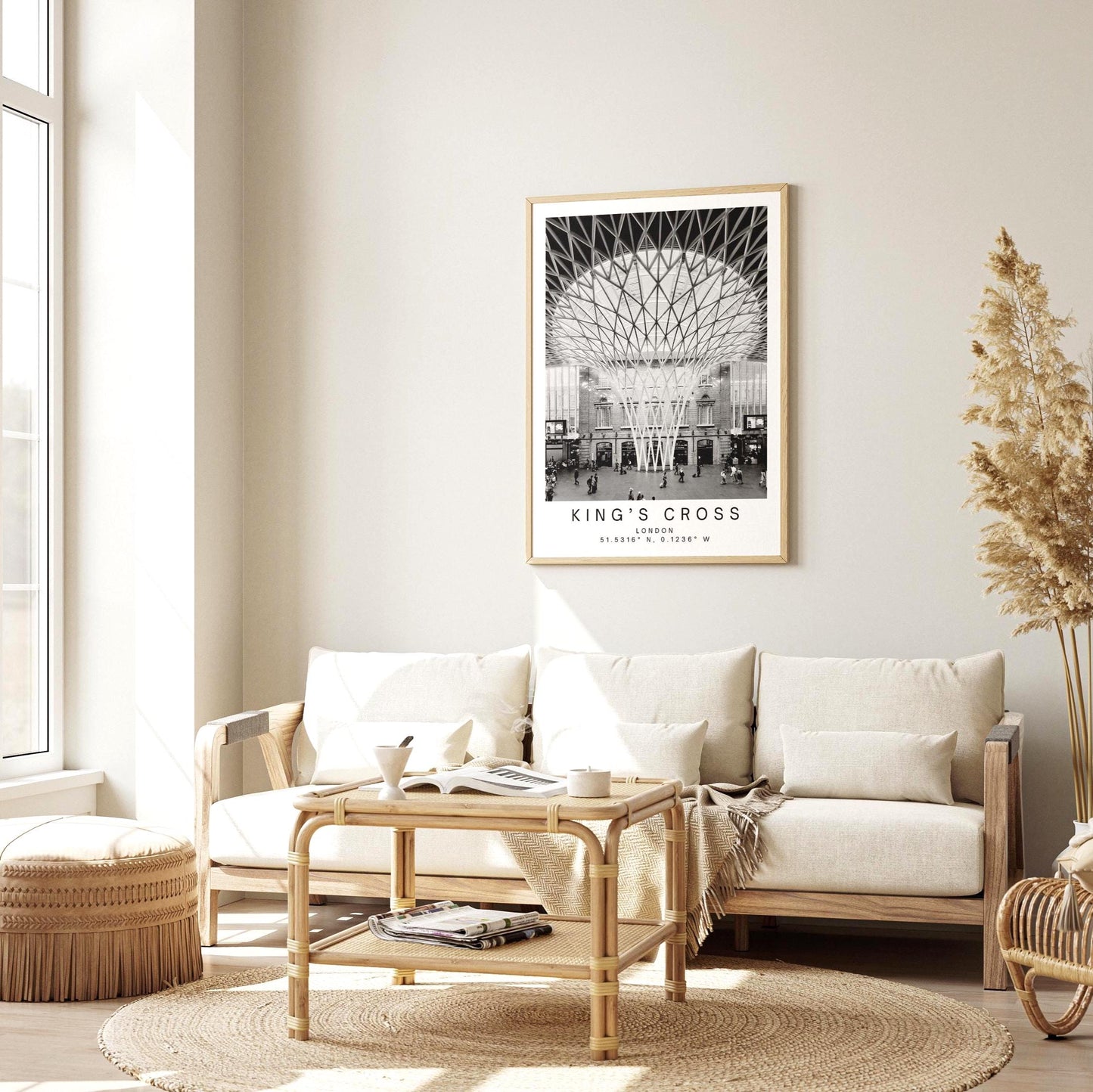 Kings Cross Station Print - London Travel Photography, Minimalist Wall Art