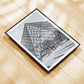 Louvre Museum Print - Black and White Paris Photography Wall Art, Minimalist Gift - Matthew Webb Photography