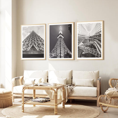 Tokyo Photography Print Set – Black and White Japanese Architecture