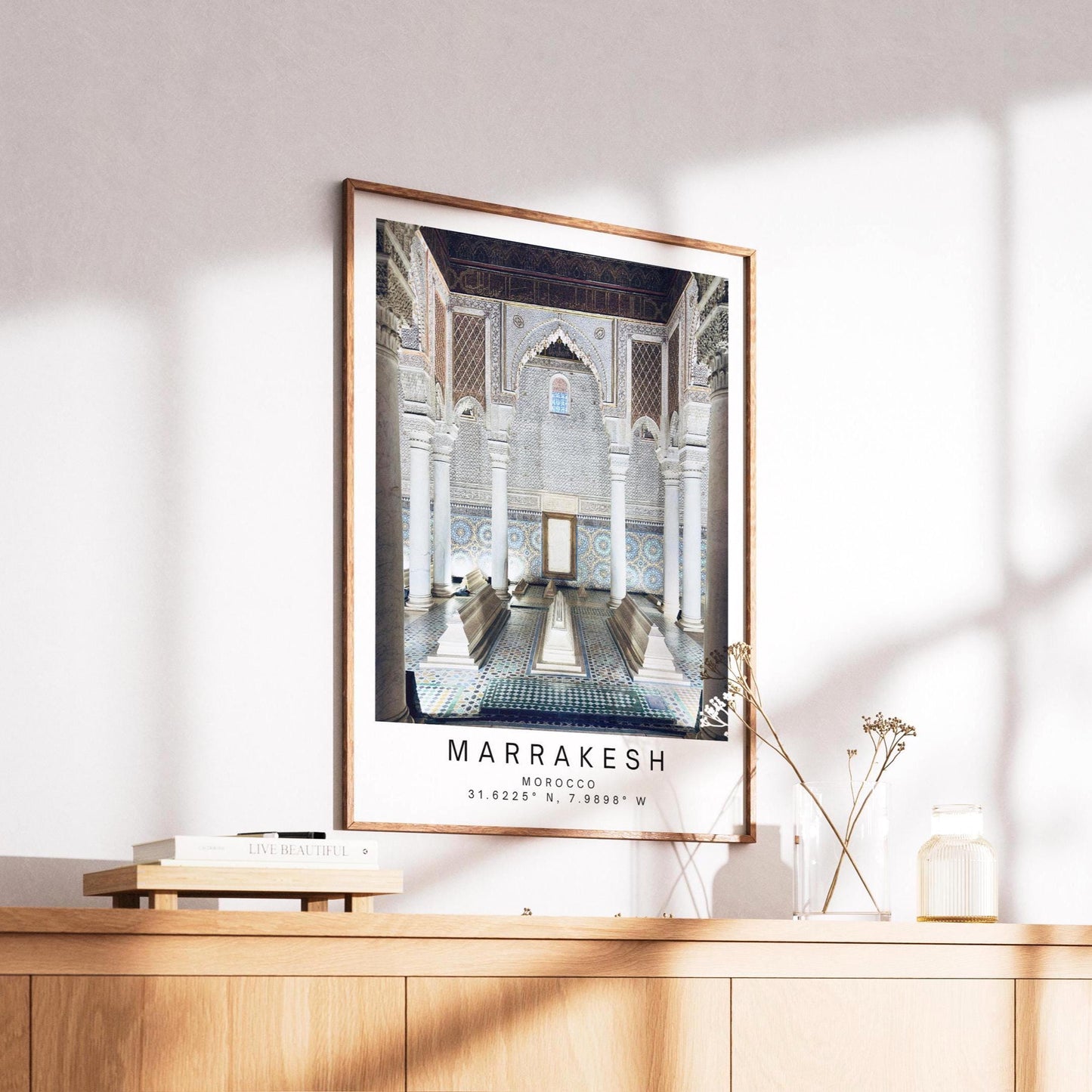 Marrakesh Saadian Tombs Print: Moroccan Architecture Wall Art, Islamic Photography Travel Gift - Matthew Webb Photography