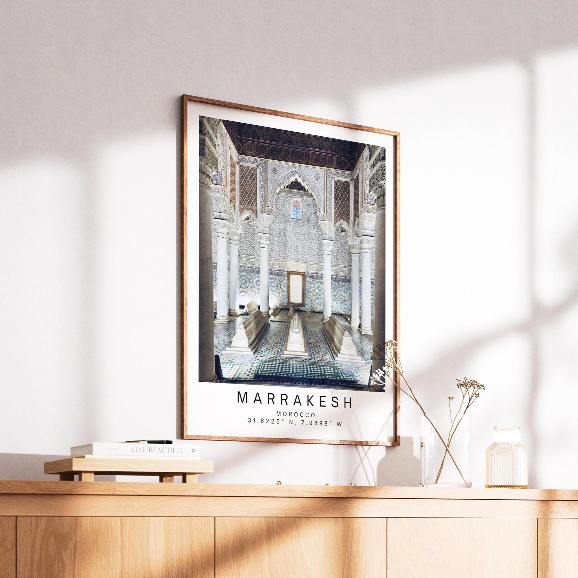 Marrakesh Saadian Tombs Print: Moroccan Architecture Wall Art, Islamic Photography Travel Gift - Matthew Webb Photography