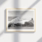 Chalk Cliffs Poster - Coastal Wall Art, Black and White Photography, Print or Framed