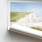 East Sussex Travel Poster – Coastal Sea Photography, Beach Landscape, Personalized gift