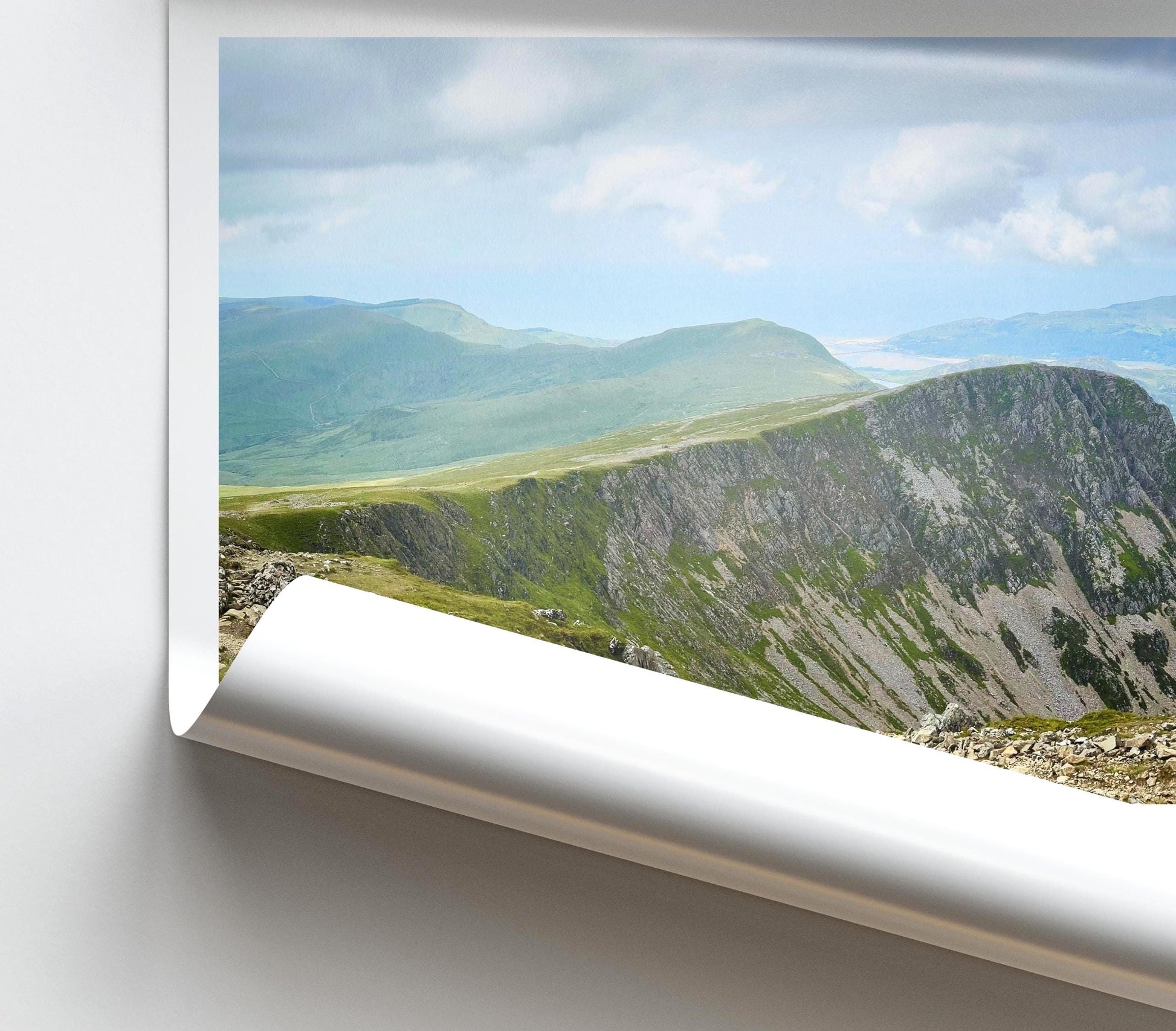 Cadair Idris Mountain Print - Snowdonia Wales Landscape Photography, Minimalist Wall Art - Matthew Webb Photography