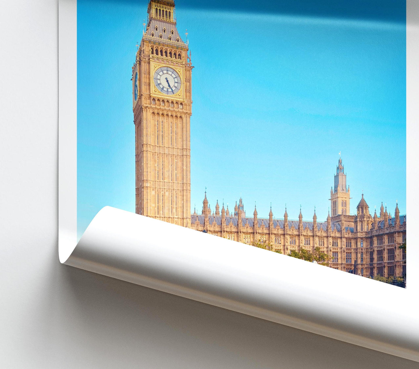 Big Ben London Print, London Wall Art, UK Travel Poster