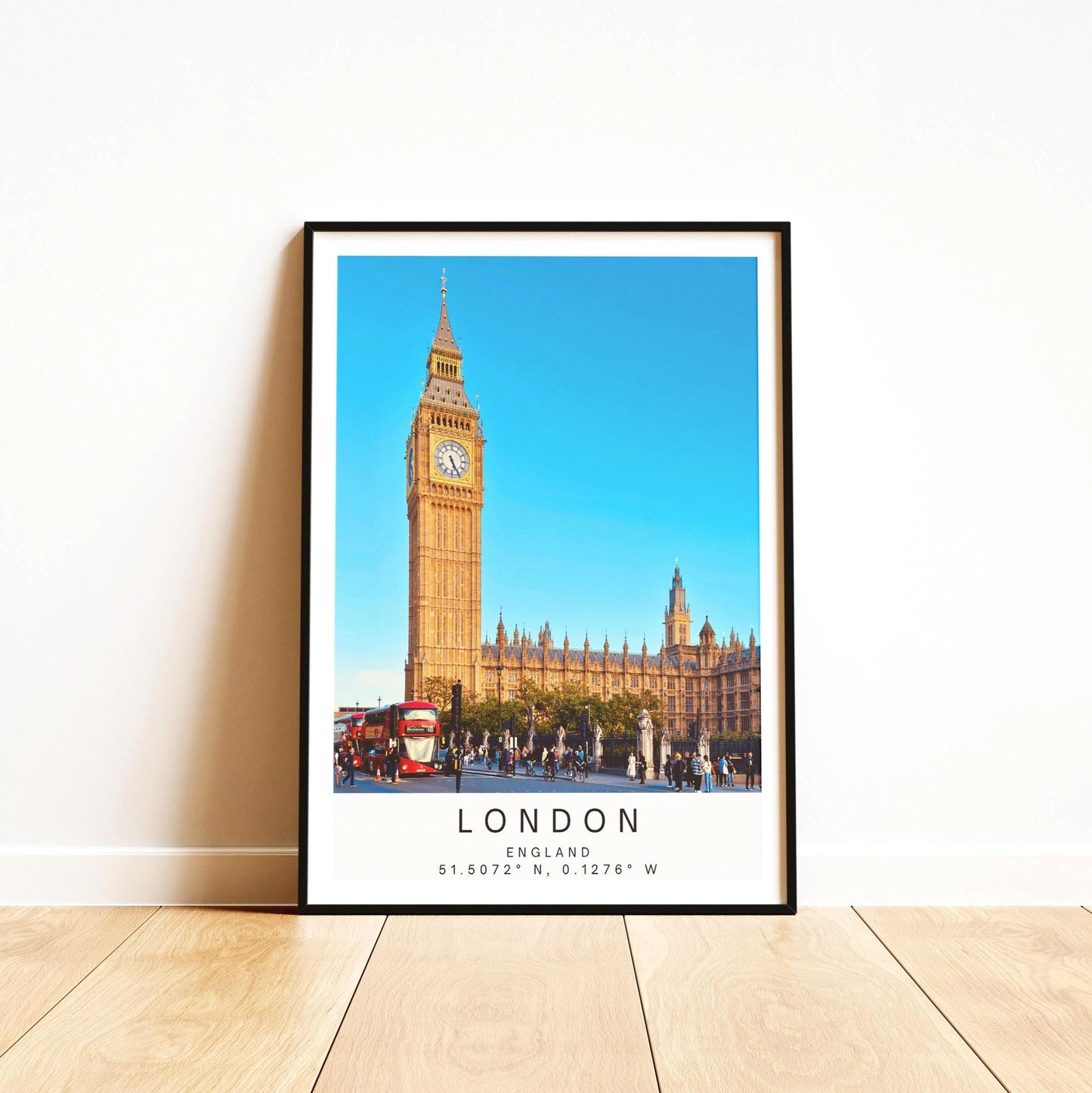 Big Ben London Print, London Wall Art, UK Travel Poster