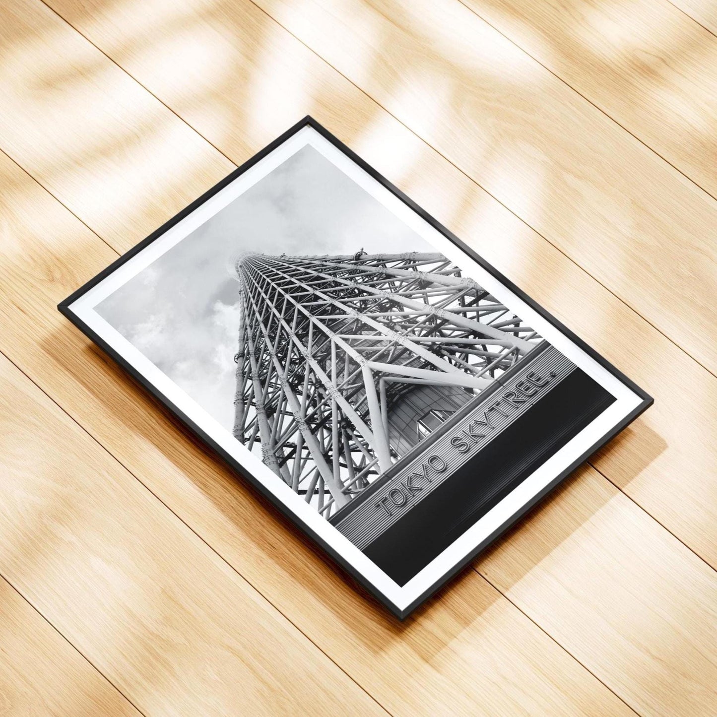 Tokyo Skytree Print - Black and White Japanese Architecture Photography Art