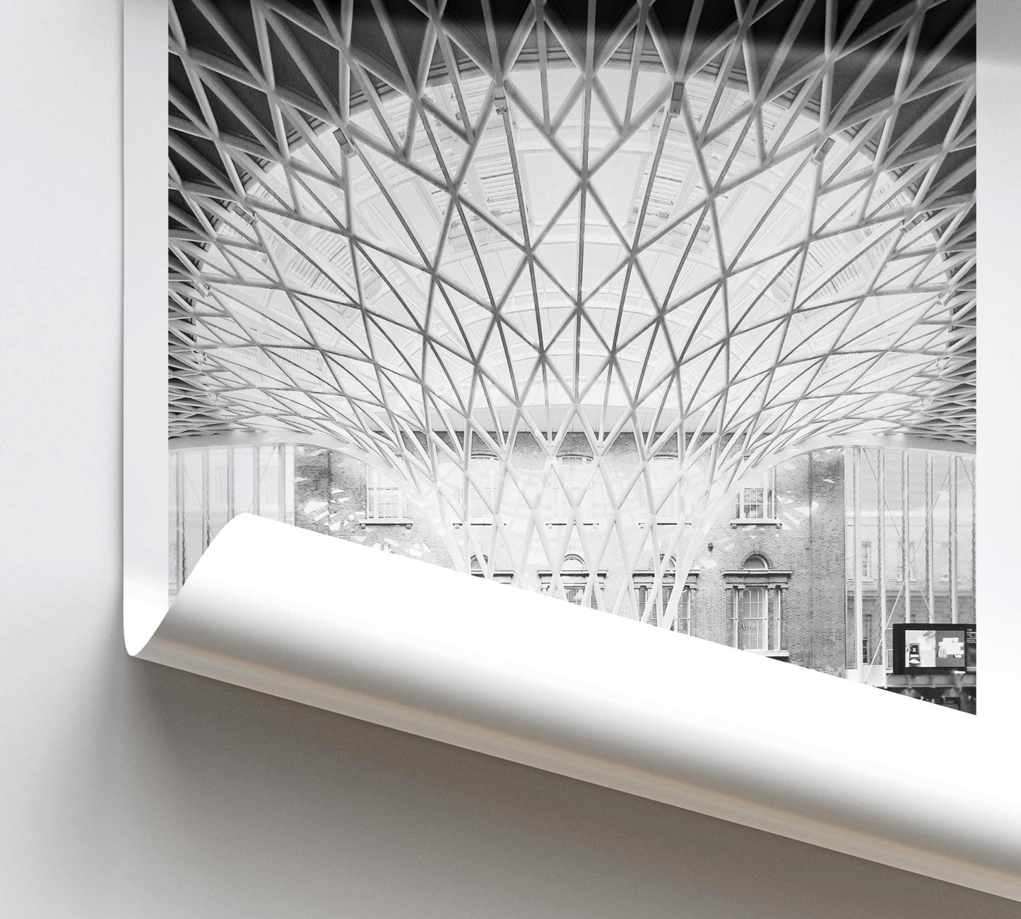 Kings Cross Station Print - London Travel Photography, Minimalist Wall Art