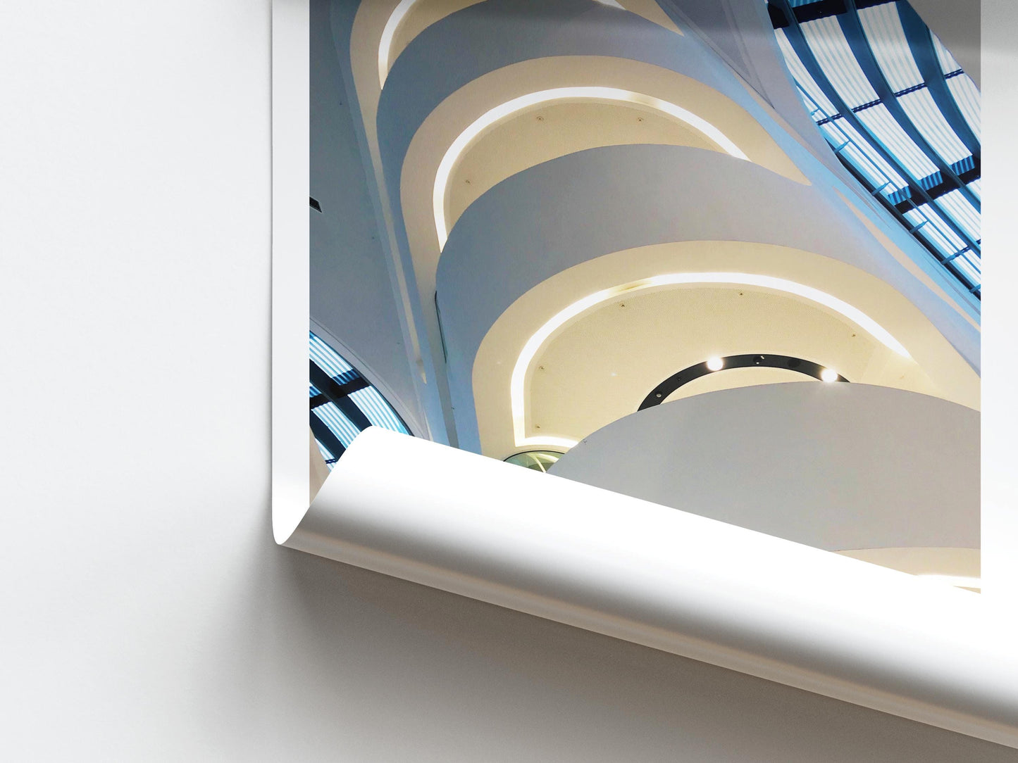 Zaha Hadid Poster - Vienna Architecture, Framed Modern Wall Art, Geometric Art Photography, Architect gift