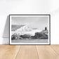 Chalk Cliffs Poster - Coastal Wall Art, Black and White Photography, Print or Framed